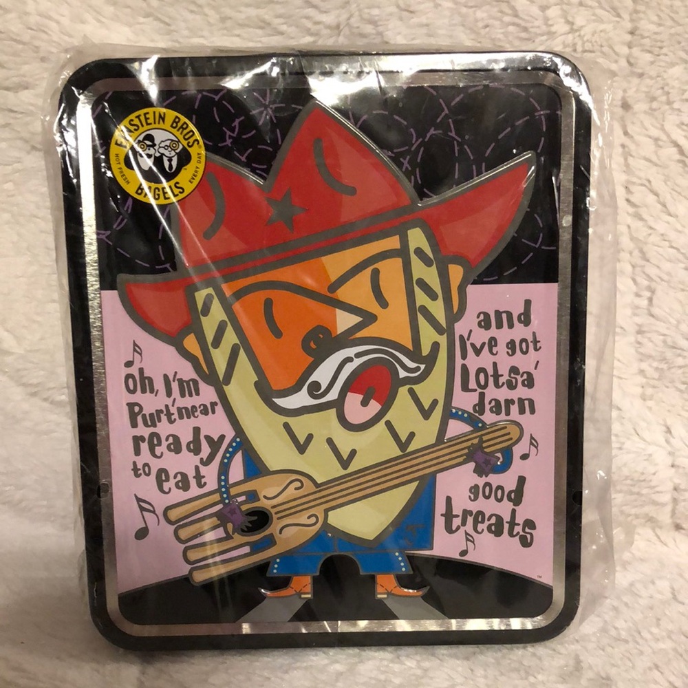 Einstein Bros Bagels Cowboy Tin Lunch Box
